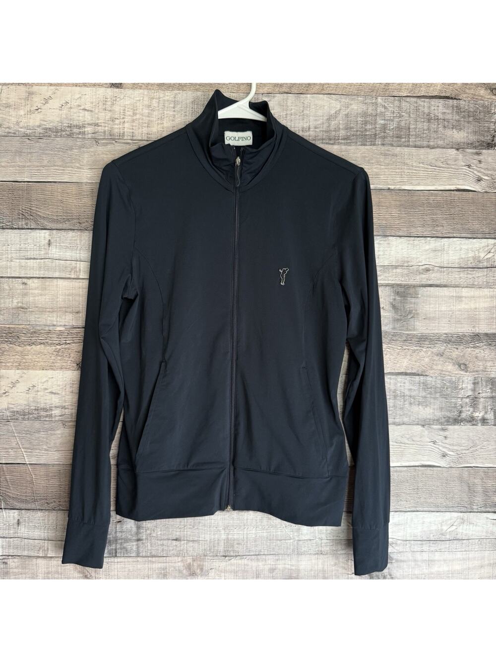 Golfino Ladies High Neck Full Zip Lightweight Navy Golf Jacket US Sz 6